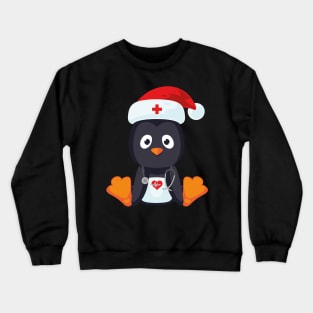 Cute Penguin Nursing Gifts For Nurse Funny Christmas Crewneck Sweatshirt